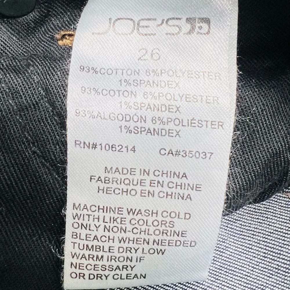 JOE’S JEANS “The Charlie” High Rise Cropped Cuff Denim Jean Size 26